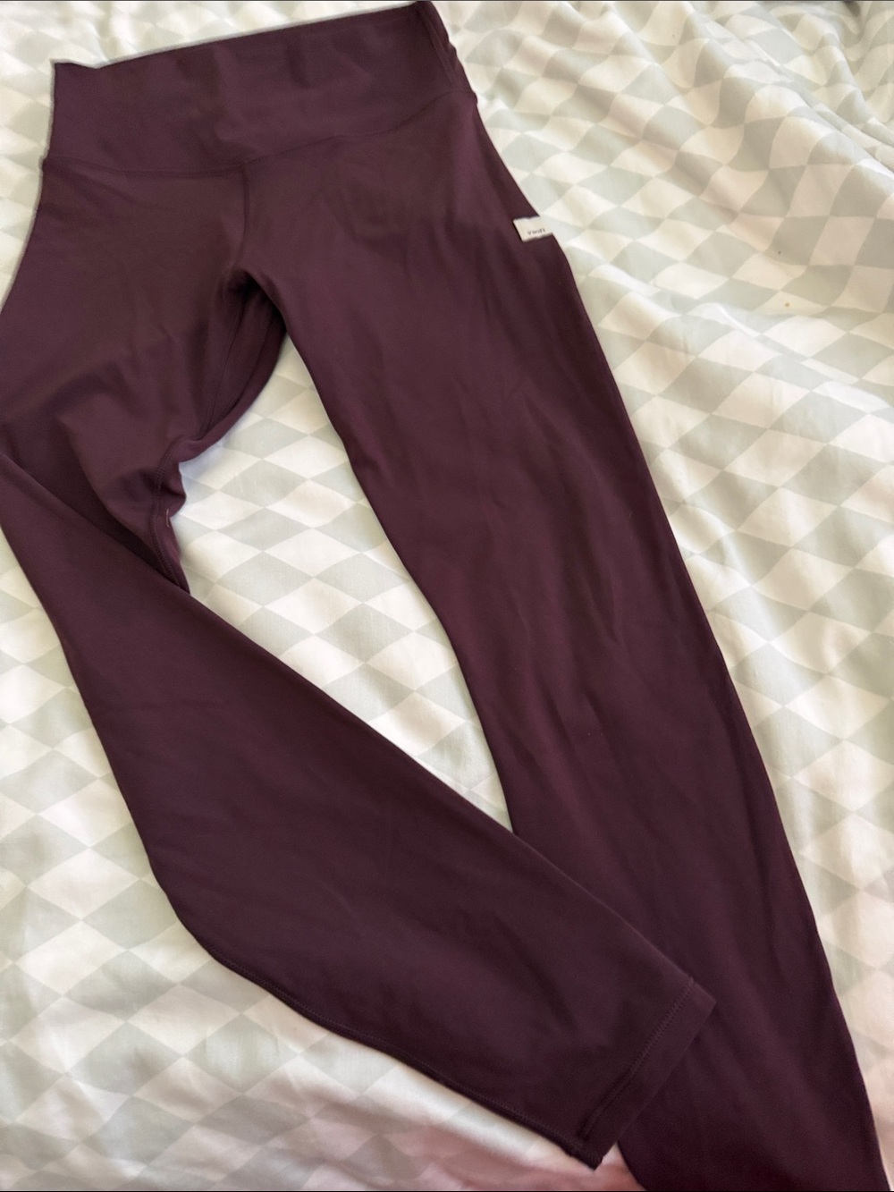 Vuori Deep Plum High-Waist Performance Leggings